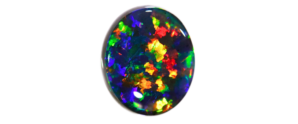 singapore jewellery rare coloured gemstones Black Opal